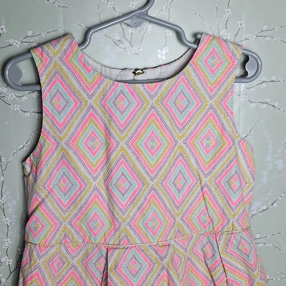 Genuine Kids By OshKosh Geometric Patterned Girl's Dress Size 5T